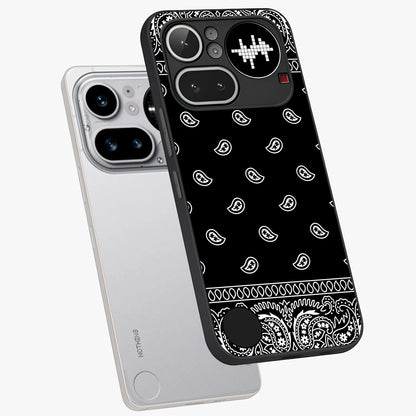 Retro Rebel Threads Glass Case displayed in angled mockup highlighting retro inspired graphic design with rebellious aesthetic.