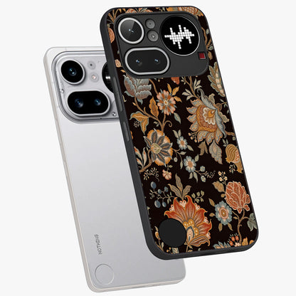 Vintage Floral Dream Glass Case displayed in angled mockup highlighting elegant vintage flower design with soft aesthetic style.
