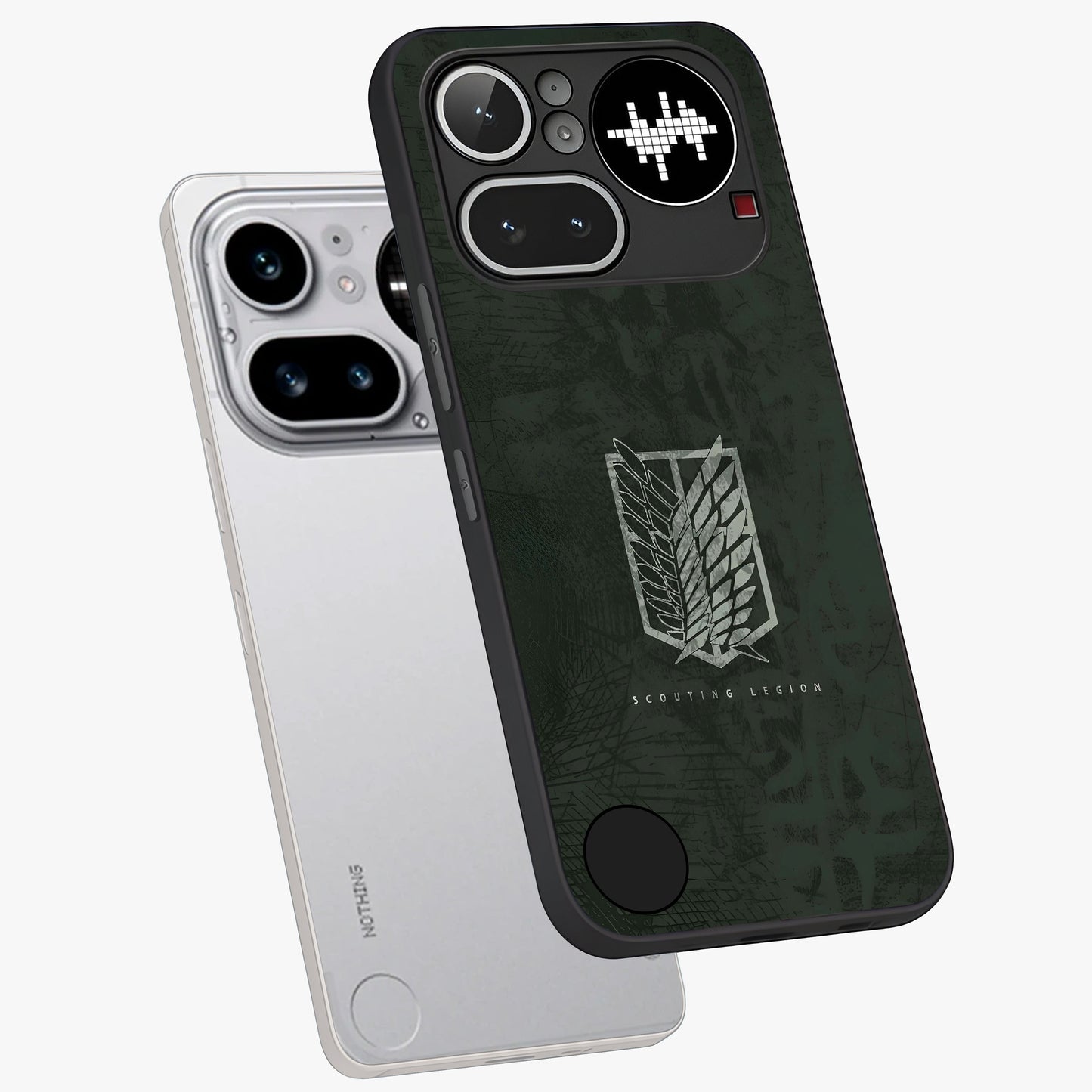 Wings Of Freedom Glass Case displayed in angled mockup highlighting graceful wing design with inspirational aesthetic.