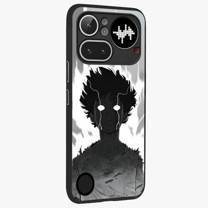 Awakened Inner Rage Glass Case upright view showcasing dramatic artwork with strong expressive aesthetic.