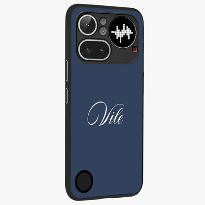 Blue Vintage Floral Pattern Glass Case displayed in angled mockup highlighting classic blue floral pattern and retro aesthetic design.
