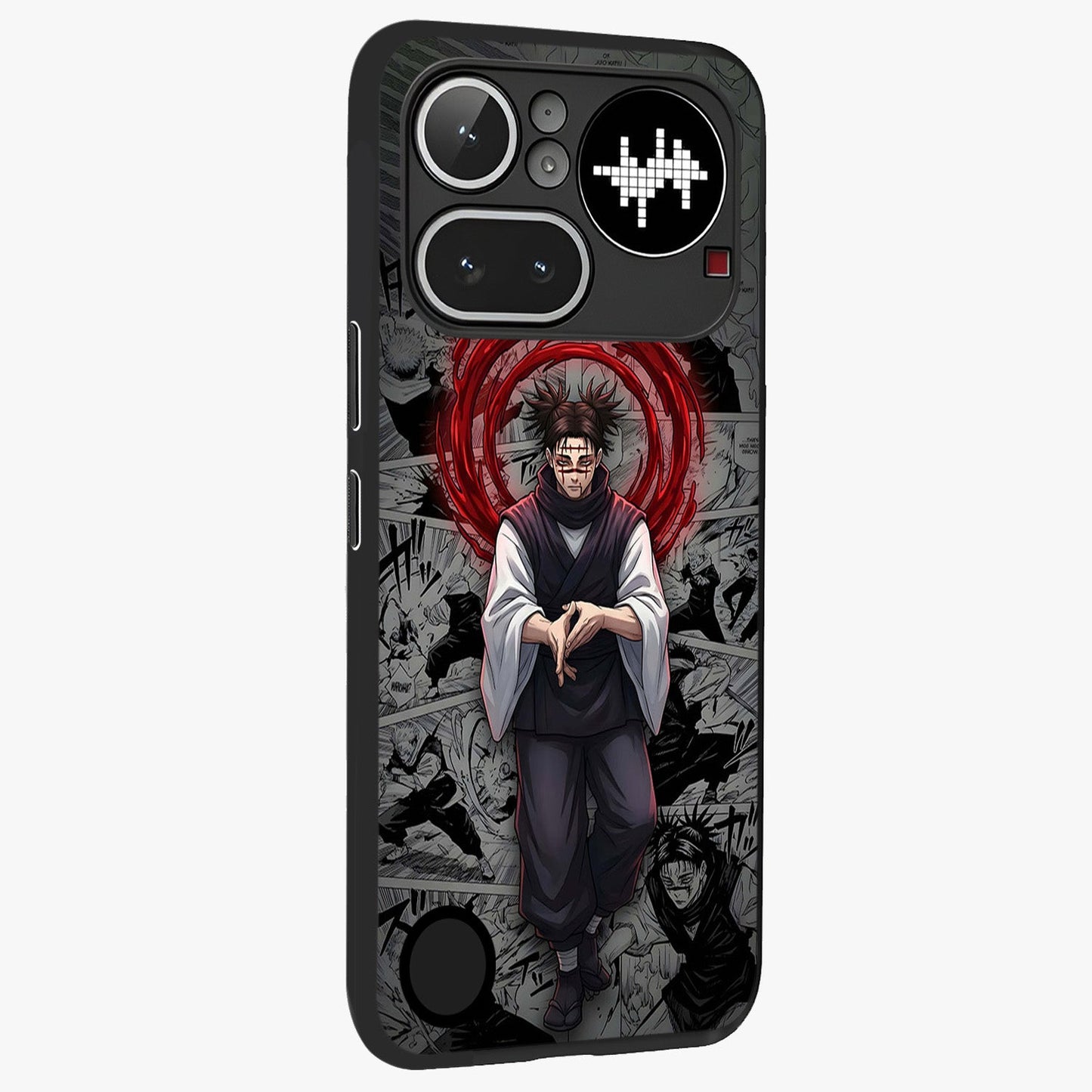 Cursed Ritual Ascension Glass Case upright view showcasing powerful ascension artwork with dark fantasy theme.