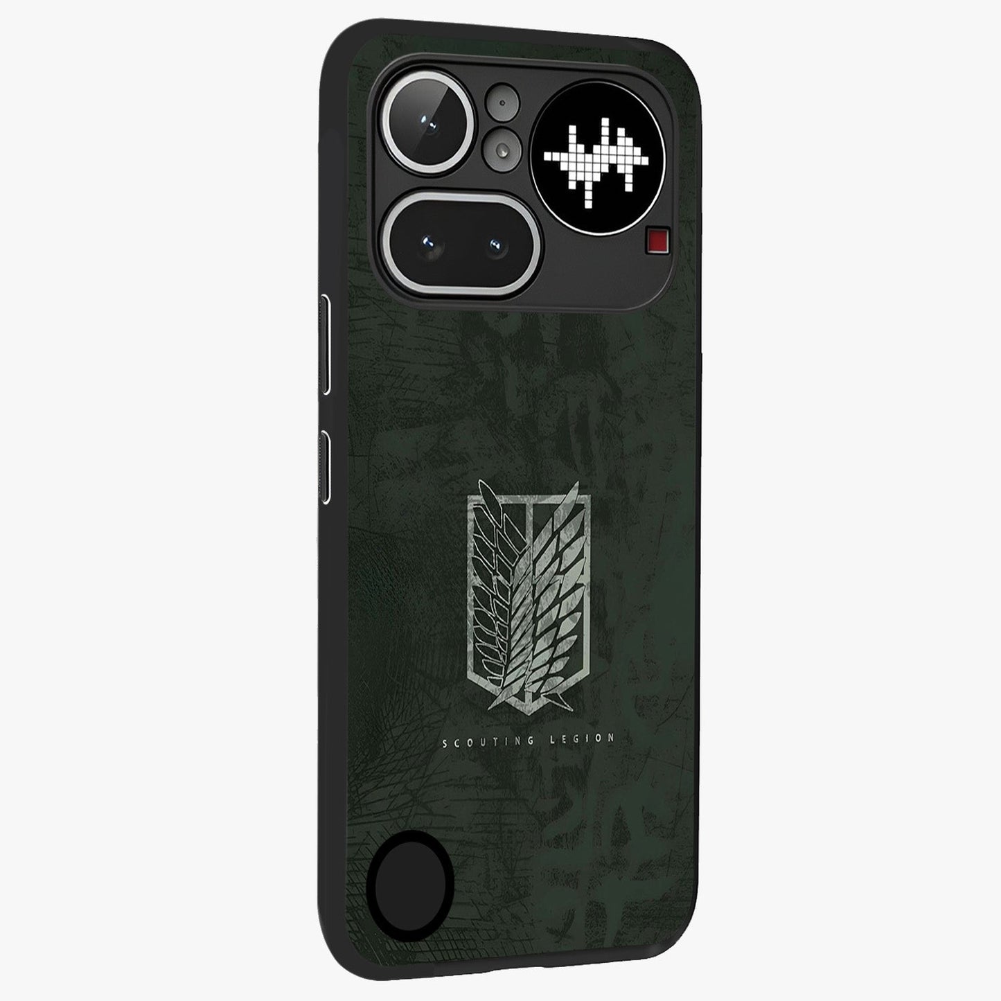 Wings Of Freedom Glass Case upright view showcasing powerful wings artwork with freedom themed design.