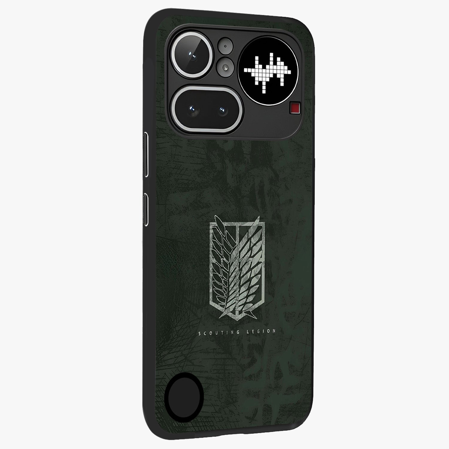 Wings Of Freedom Glass Case upright view showcasing powerful wings artwork with freedom themed design.