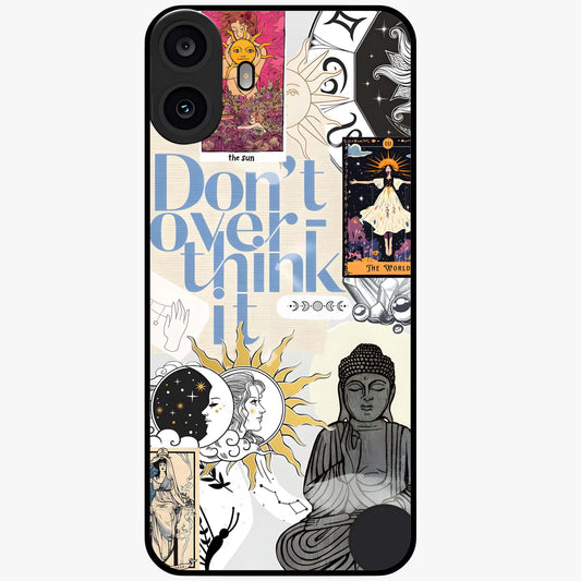 Ethereal Thoughts Glass Case showing flat back view with dreamy artistic artwork and glossy glass finish.