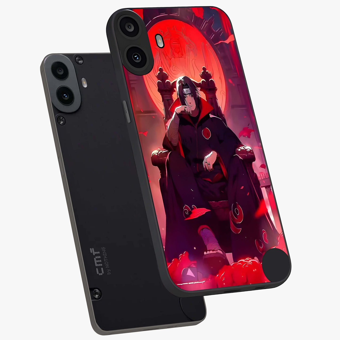 Blood Moon Sovereign Glass Case displayed in angled mockup highlighting dark celestial moon design and dramatic theme.