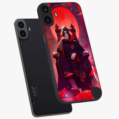 Blood Moon Sovereign Glass Case displayed in angled mockup highlighting dark celestial moon design and dramatic theme.