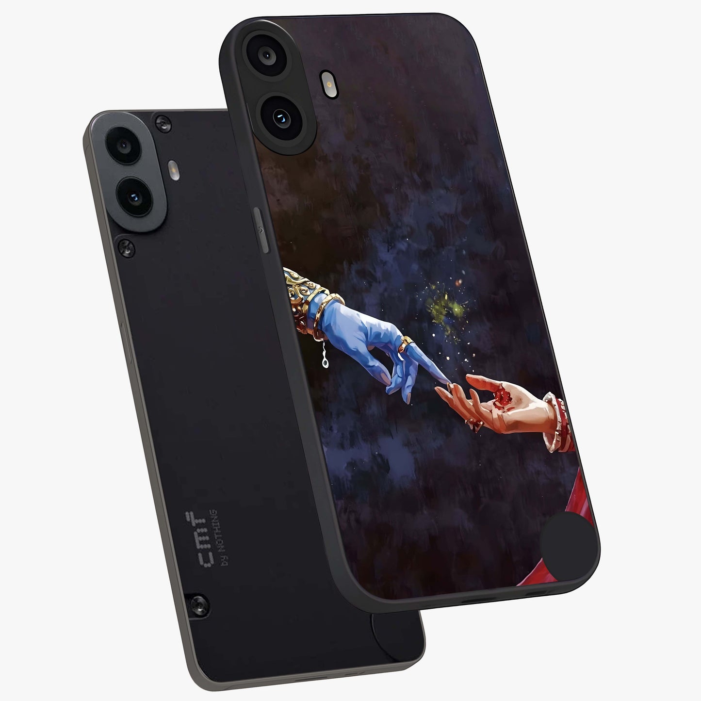 Divine Touch Eternal Glass Case displayed in angled mockup highlighting elegant divine inspired design with calm aesthetic style.