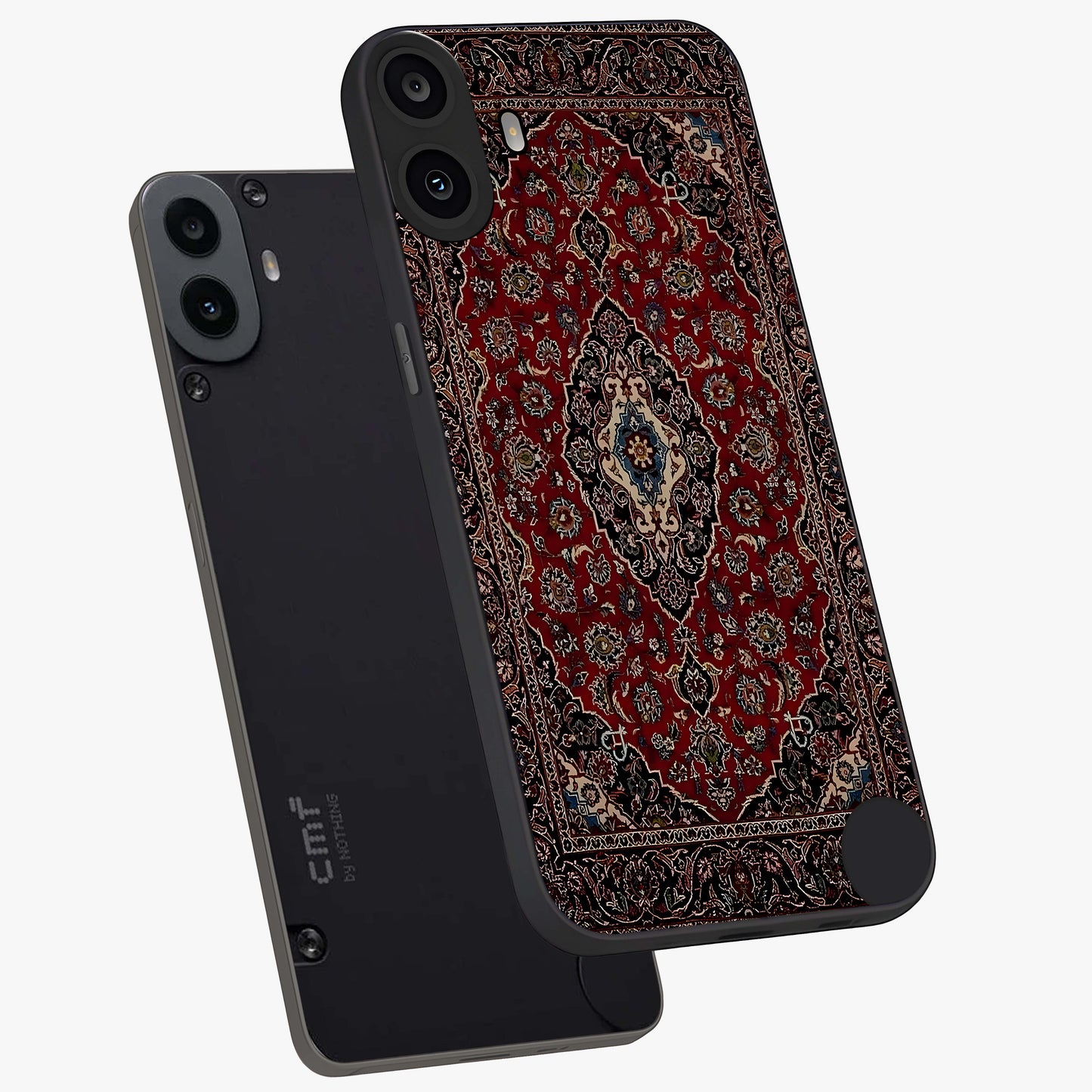 Heritage Carpet Royale Glass Case displayed in angled mockup highlighting intricate royal carpet design with heritage aesthetic.