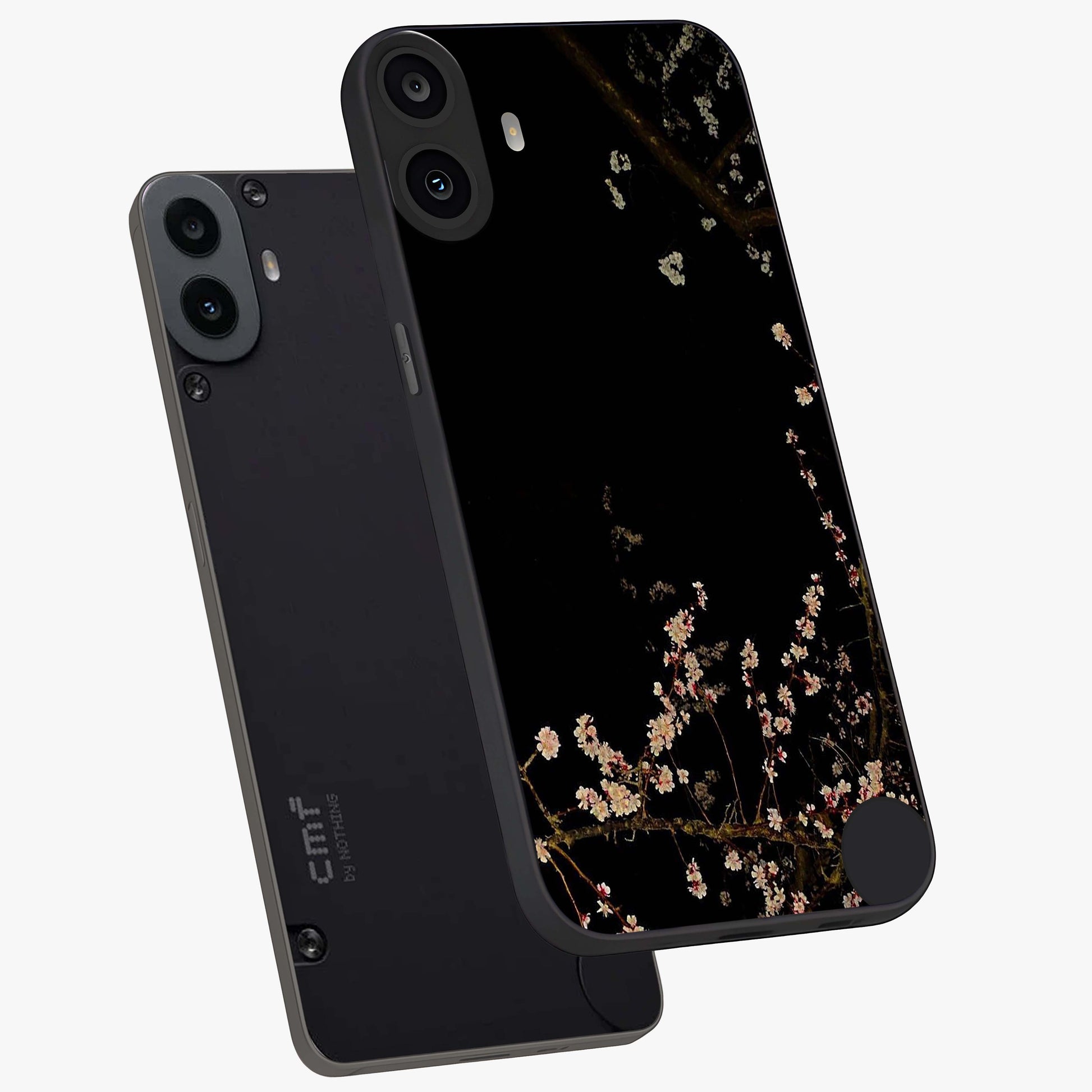 Petal Moon Light With Custom Name Glass Case displayed in angled mockup highlighting delicate petal design with custom name feature.