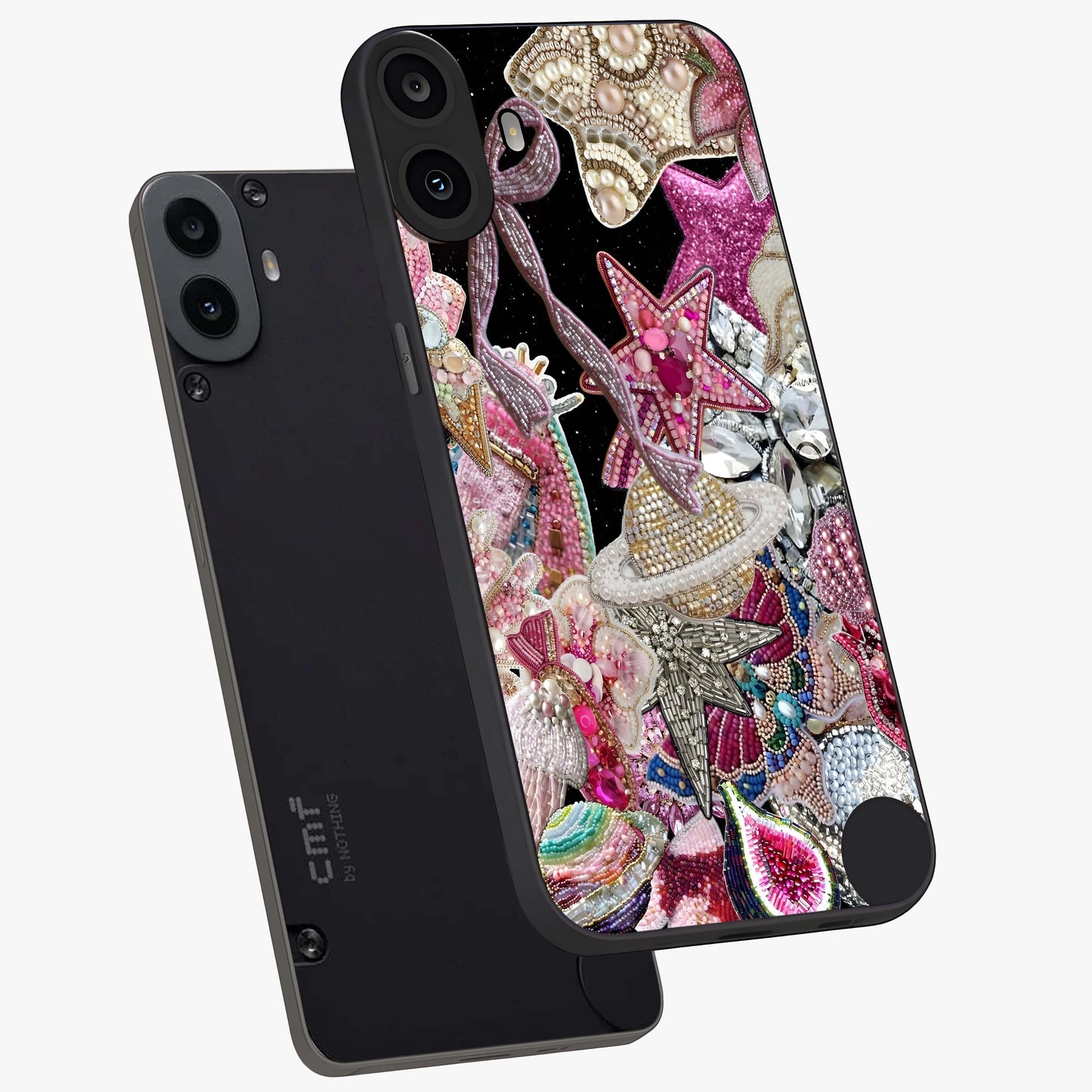 Starlit Jewel Dream Glass Case displayed in angled mockup highlighting glowing celestial jewel design with dreamy aesthetic.