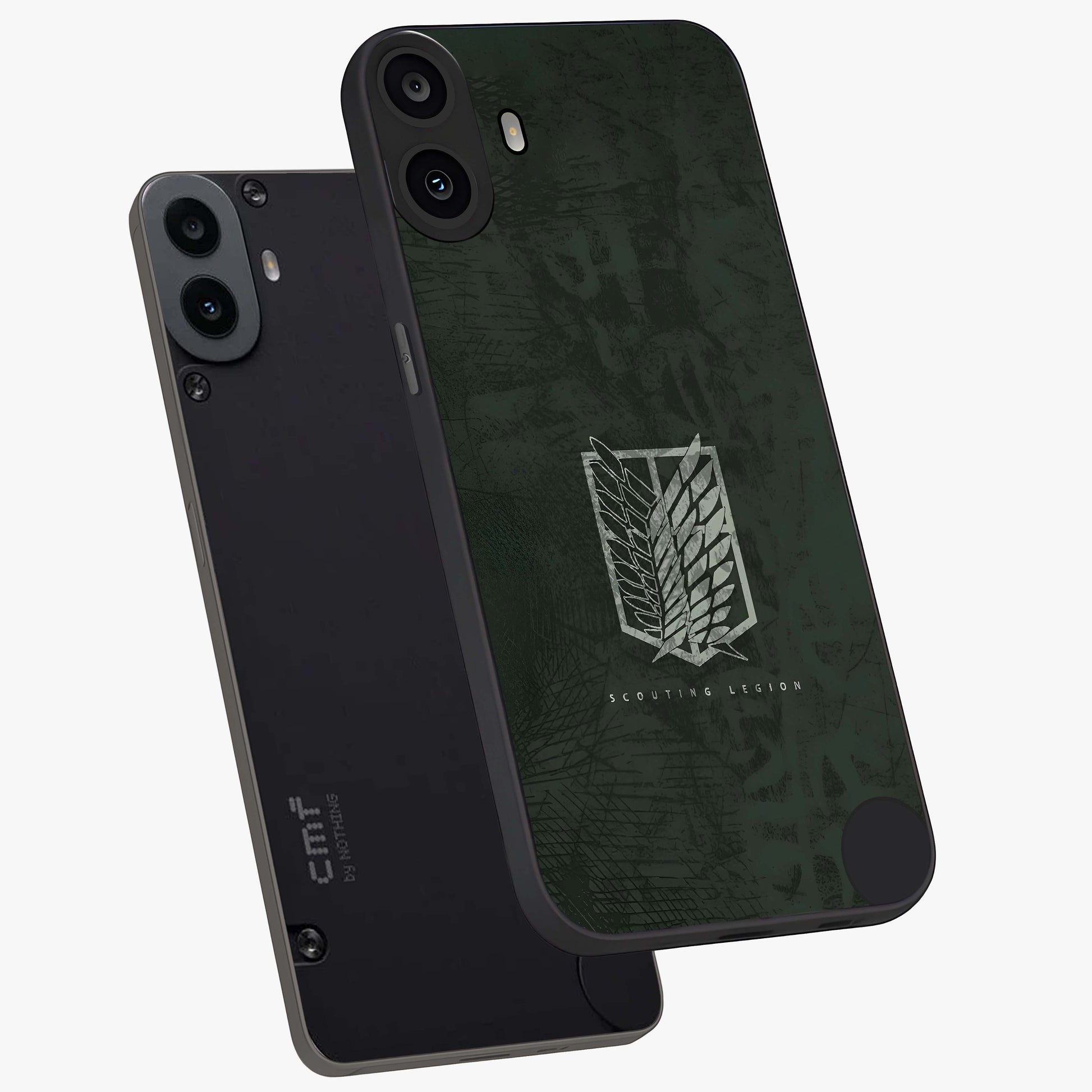 Wings Of Freedom Glass Case displayed in angled mockup highlighting graceful wing design with inspirational aesthetic.