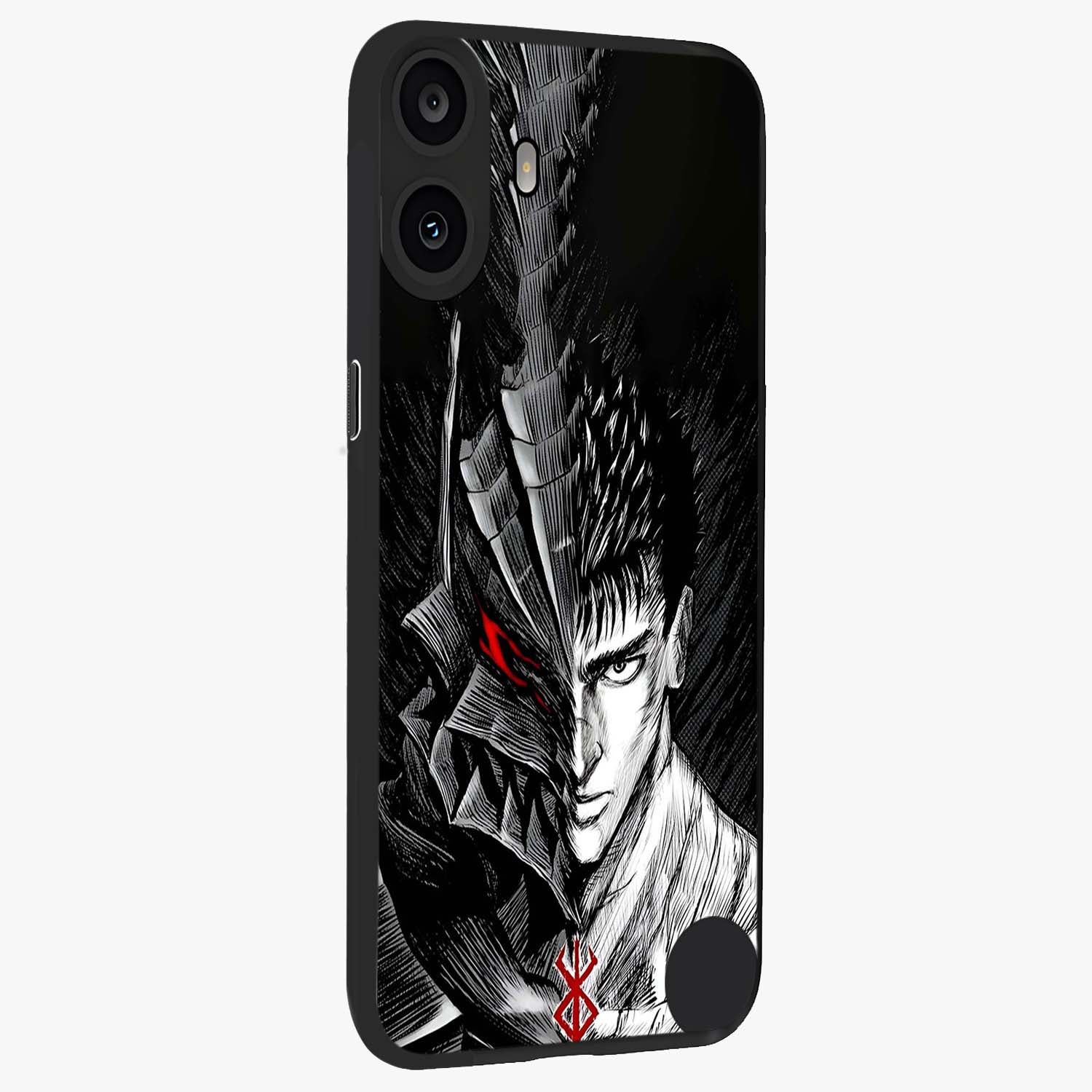 Berserker Blood Oath Glass Case upright view showcasing intense warrior aesthetic with dramatic artistic style.