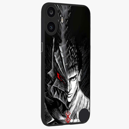 Berserker Blood Oath Glass Case upright view showcasing intense warrior aesthetic with dramatic artistic style.
