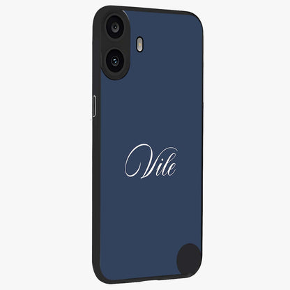 Blue Vintage Floral Pattern Glass Case displayed in angled mockup highlighting classic blue floral pattern and retro aesthetic design.