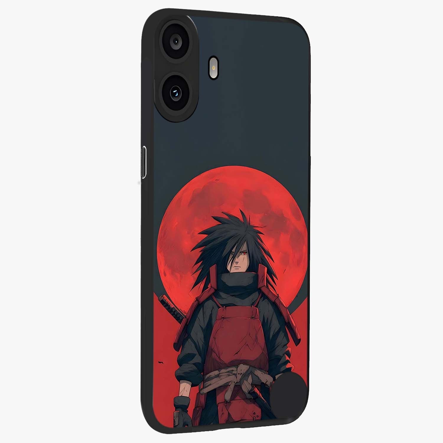 Crimson Moon Warlord Glass Case upright view showcasing powerful warlord artwork with dark celestial theme.