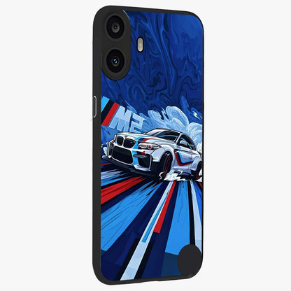 Drift Power Rush Glass Case upright view showcasing high speed racing artwork with bold automotive theme.
