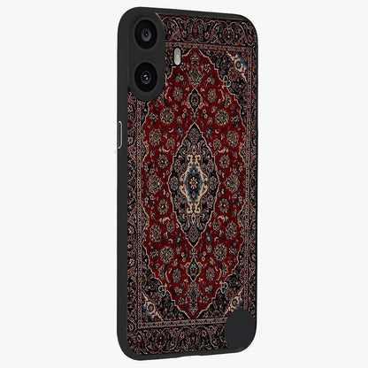 Heritage Carpet Royale Glass Case upright view showcasing detailed ornamental artwork with luxurious traditional theme.