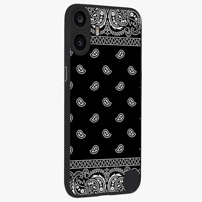Retro Rebel Threads Glass Case upright view showcasing stylish vintage artwork with bold retro theme.