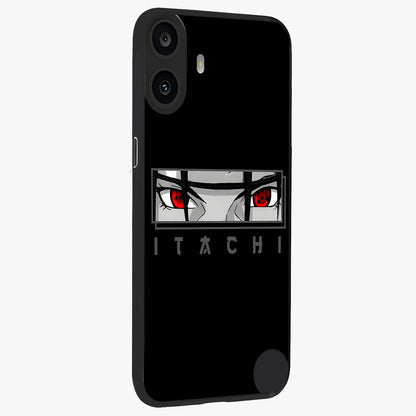 Scarlet Gaze Dominance Glass Case upright view showcasing powerful dramatic artwork with dominant artistic theme.