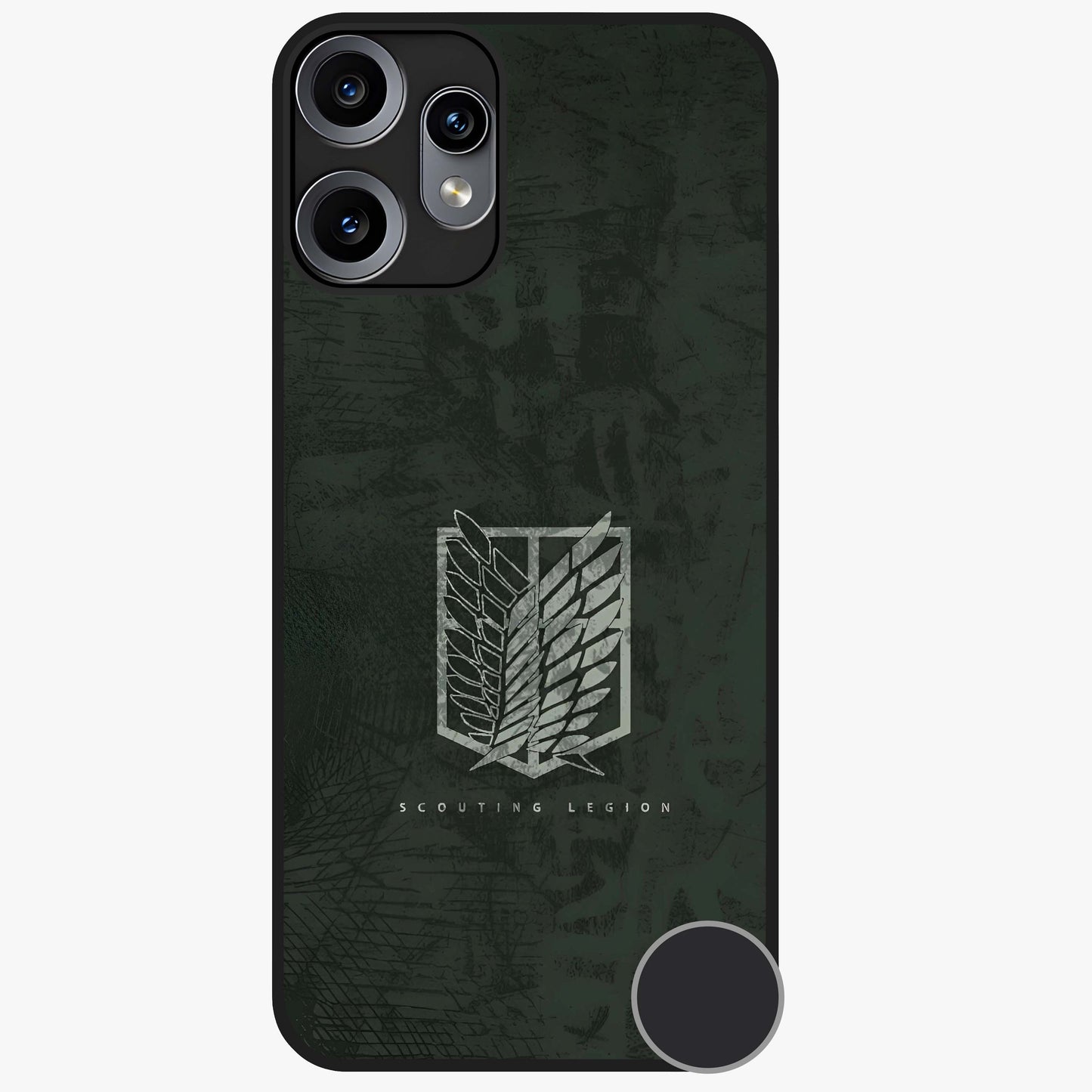 Wings Of Freedom Glass Case showing flat back view with symbolic wings artwork and glossy glass finish.