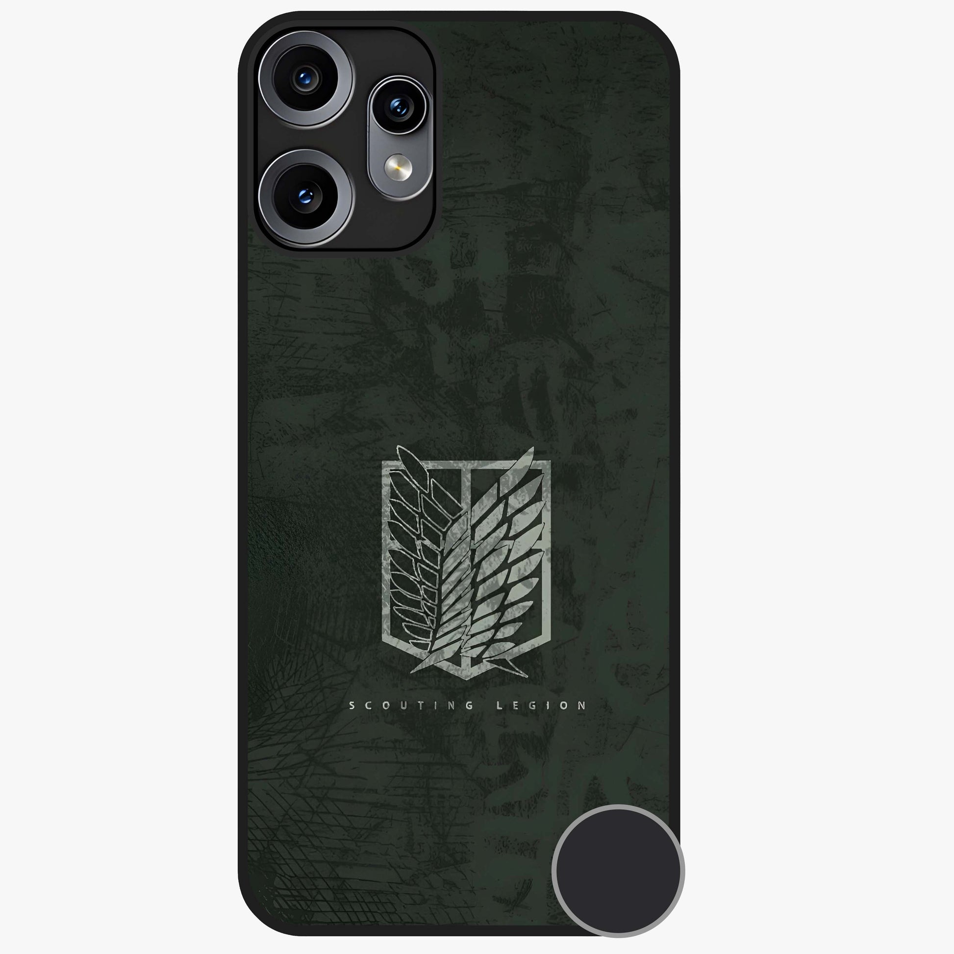 Wings Of Freedom Glass Case showing flat back view with symbolic wings artwork and glossy glass finish.