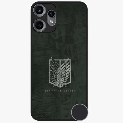 Wings Of Freedom Glass Case showing flat back view with symbolic wings artwork and glossy glass finish.