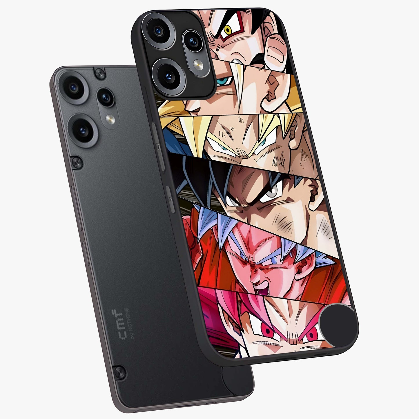 Anime Character Glass Case displayed in angled mockup highlighting colorful anime character illustration.