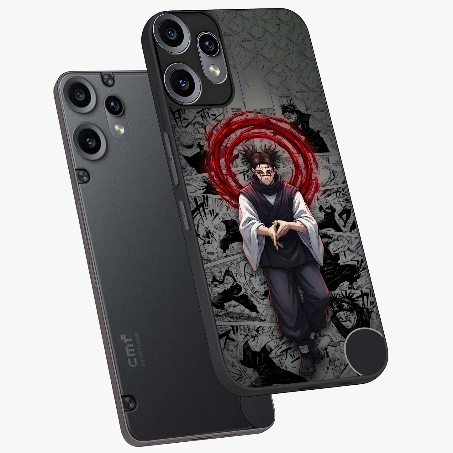 Cursed Ritual Ascension Glass Case displayed in angled mockup highlighting mystical ritual illustration with supernatural aesthetic.