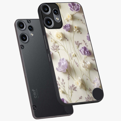 Lilac Breeze Harmony Glass Case displayed in angled mockup highlighting calm lilac breeze design with soothing aesthetic style.