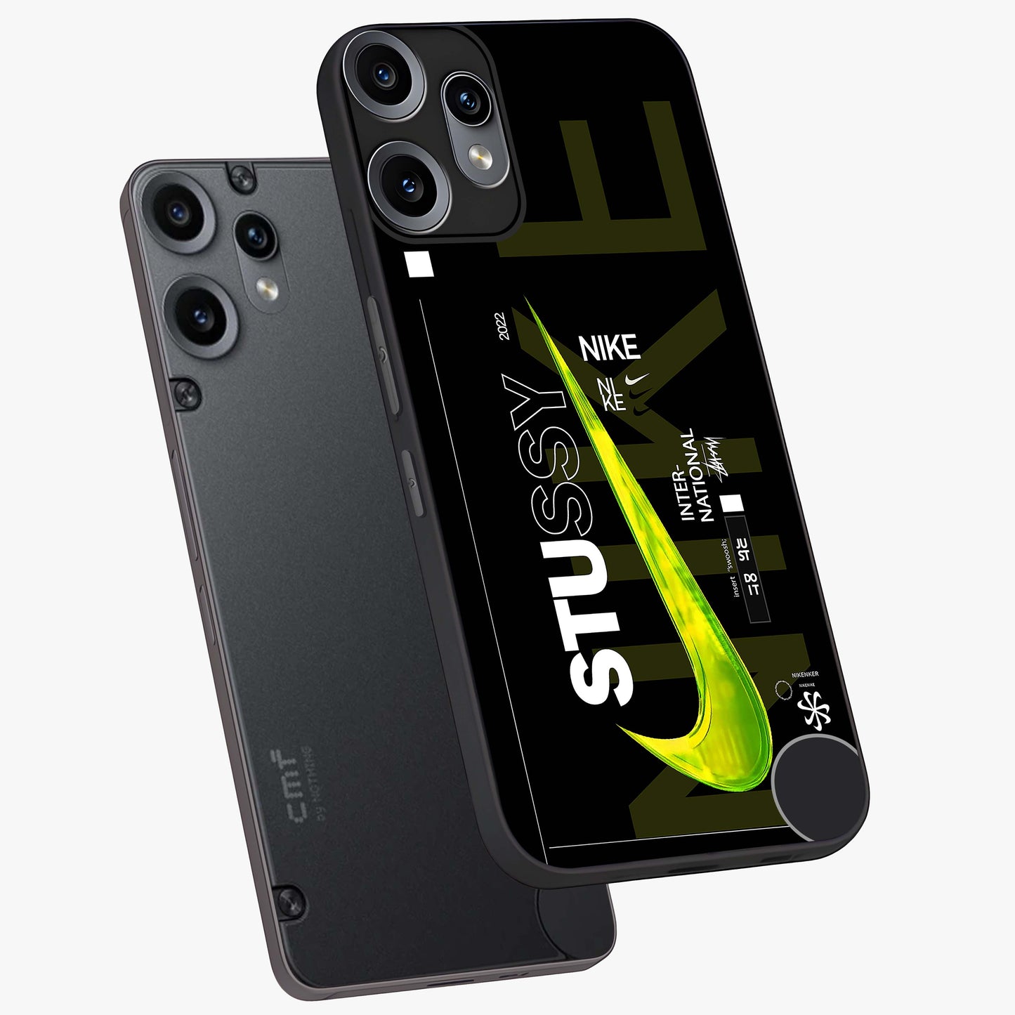 Neon Street Edition Glass Case displayed in angled mockup highlighting vibrant urban design with bold street aesthetic.