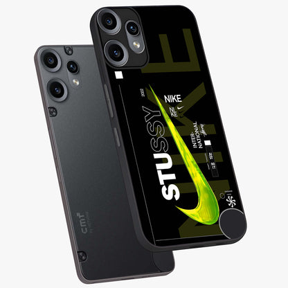 Neon Street Edition Glass Case displayed in angled mockup highlighting vibrant urban design with bold street aesthetic.
