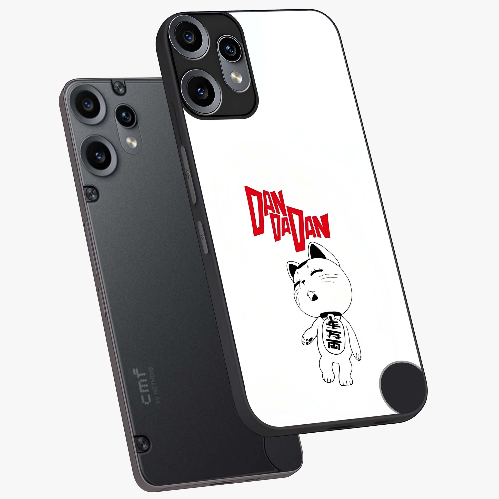 Playful Spirit Charm Glass Case displayed in angled mockup highlighting lively decorative design with playful aesthetic style.