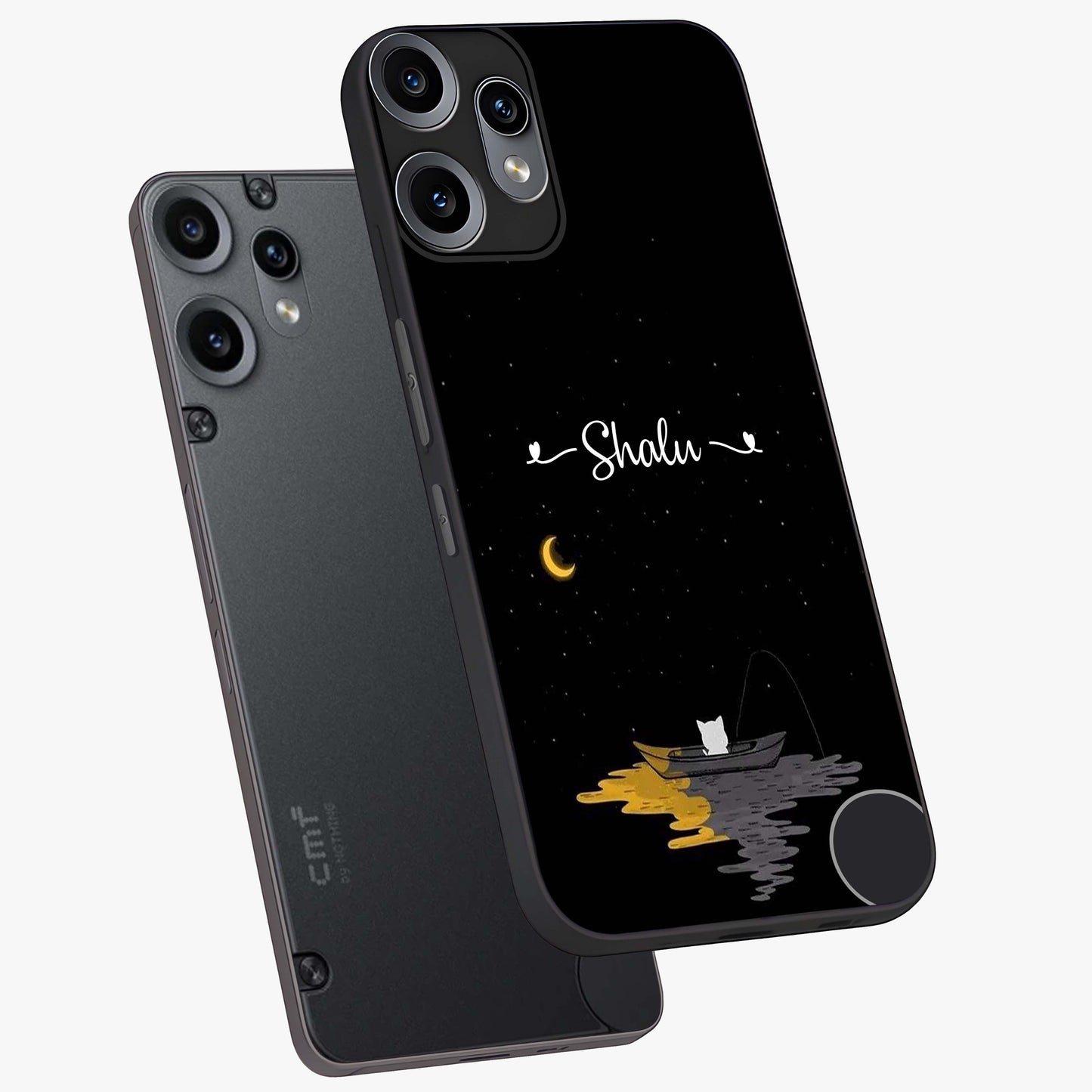 Silent Night Row Glass Case displayed in angled mockup highlighting peaceful evening design with dreamy night aesthetic.