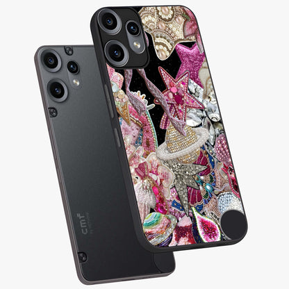 Starlit Jewel Dream Glass Case displayed in angled mockup highlighting glowing celestial jewel design with dreamy aesthetic.