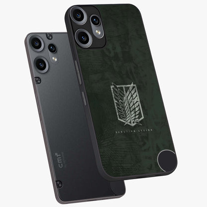 Wings Of Freedom Glass Case displayed in angled mockup highlighting graceful wing design with inspirational aesthetic.