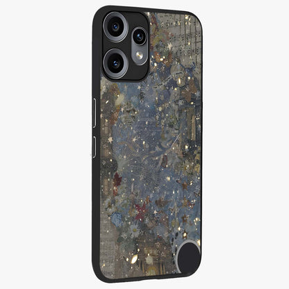 Aesthetic Astrolophia Glass Case upright view showcasing soft aesthetic theme with stylish modern look.