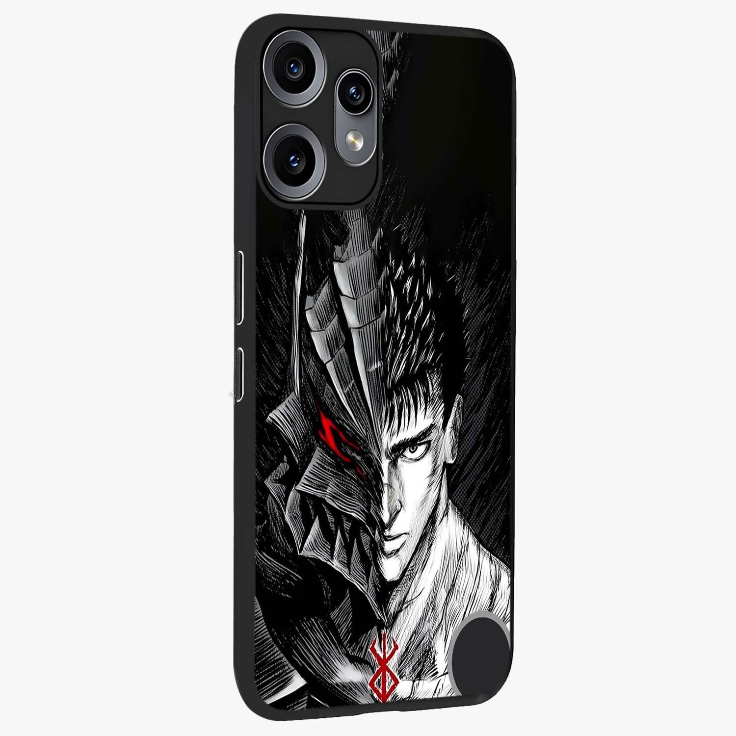 Berserker Blood Oath Glass Case upright view showcasing intense warrior aesthetic with dramatic artistic style.