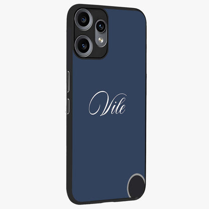 Blue Vintage Floral Pattern Glass Case displayed in angled mockup highlighting classic blue floral pattern and retro aesthetic design.