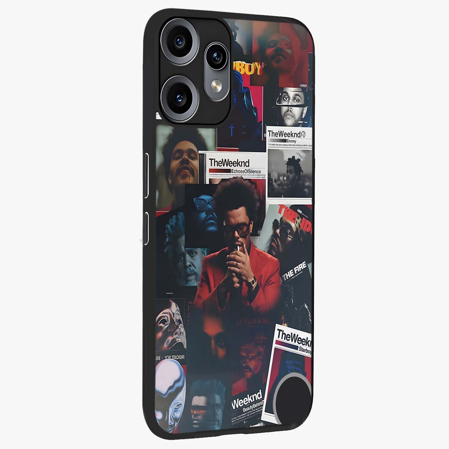 The Weeknd Glass Case upright view showcasing bold music themed artwork with contemporary artistic style.