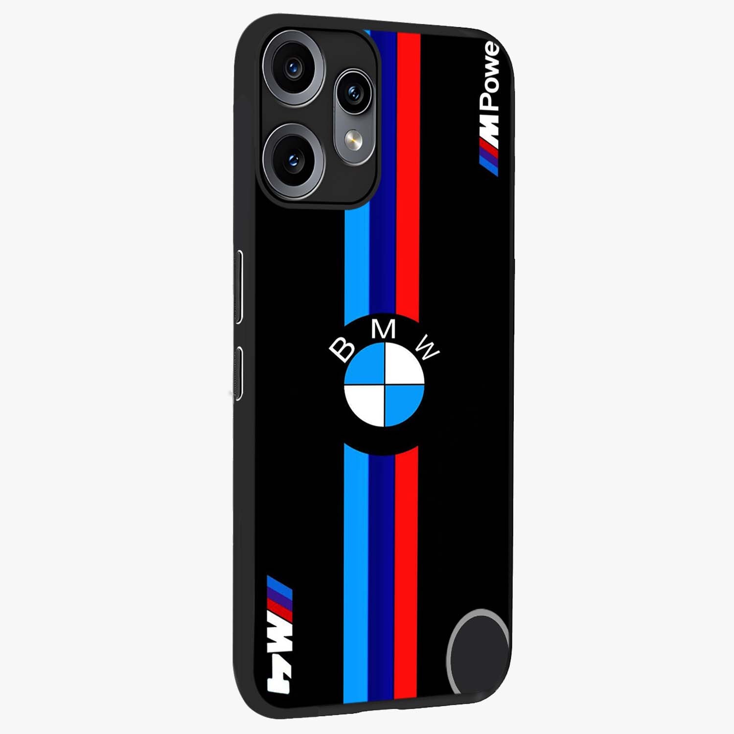 Turbo BMW Beast Glass Case upright view showcasing powerful car artwork with modern motorsport theme.