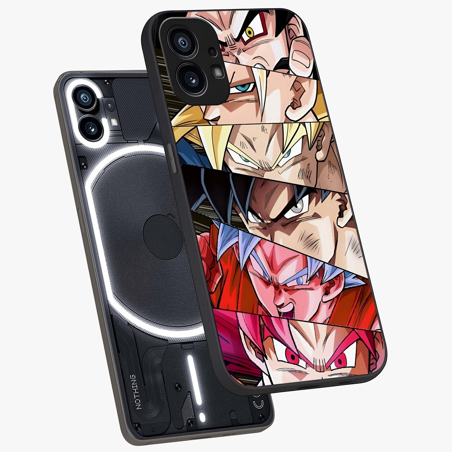 Anime Character Glass Case displayed in angled mockup highlighting colorful anime character illustration.