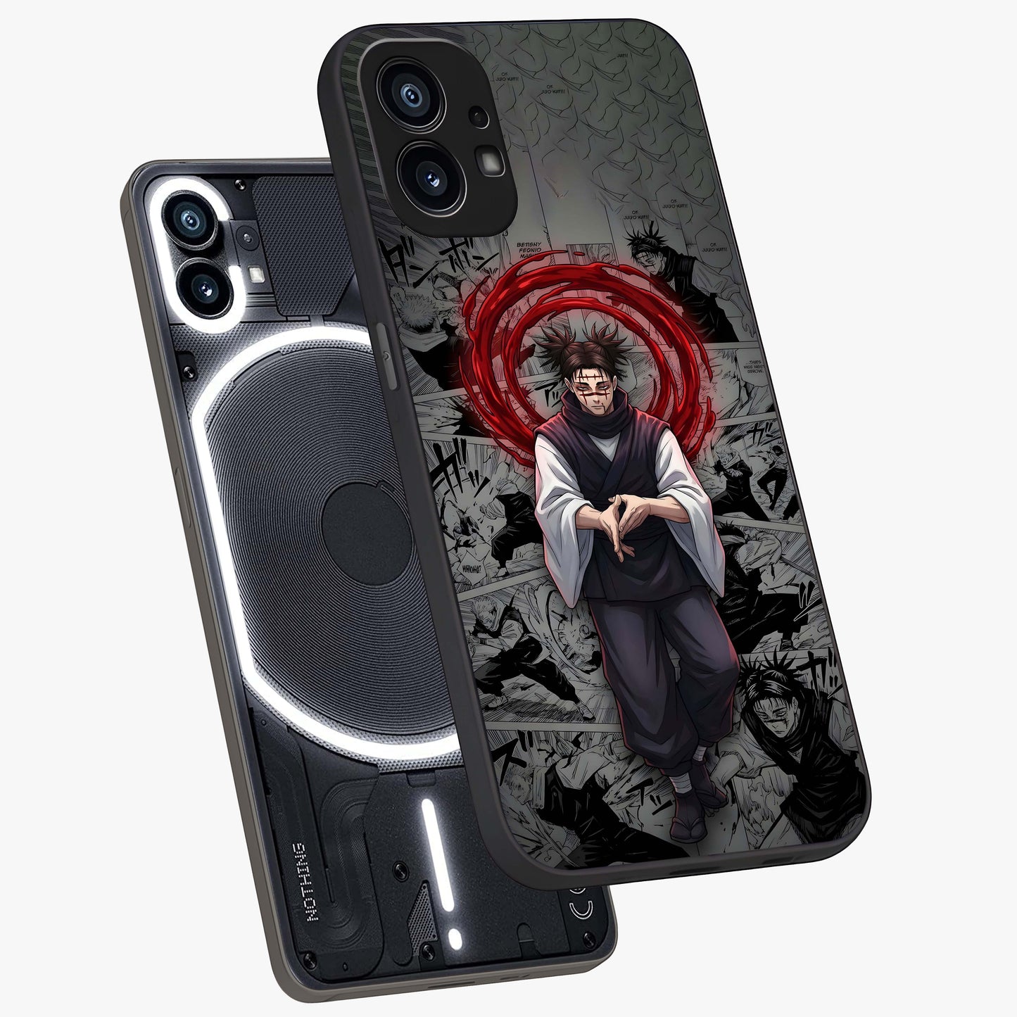 Cursed Ritual Ascension Glass Case displayed in angled mockup highlighting mystical ritual illustration with supernatural aesthetic.