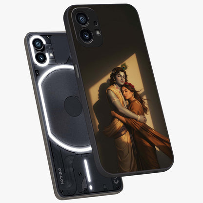 Divine Eternal Love Glass Case displayed in angled mockup highlighting elegant divine inspired design with peaceful aesthetic.
