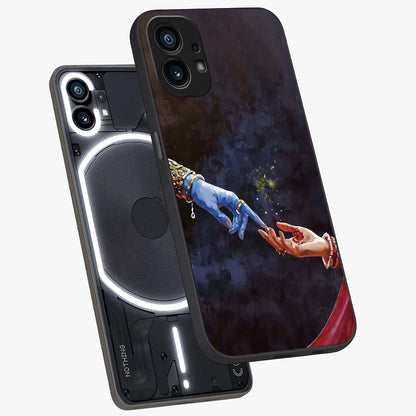 Divine Touch Eternal Glass Case displayed in angled mockup highlighting elegant divine inspired design with calm aesthetic style.
