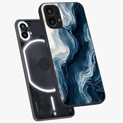Ethereal Paper Marble Glass Case displayed in angled mockup highlighting elegant marble pattern with modern aesthetic style.