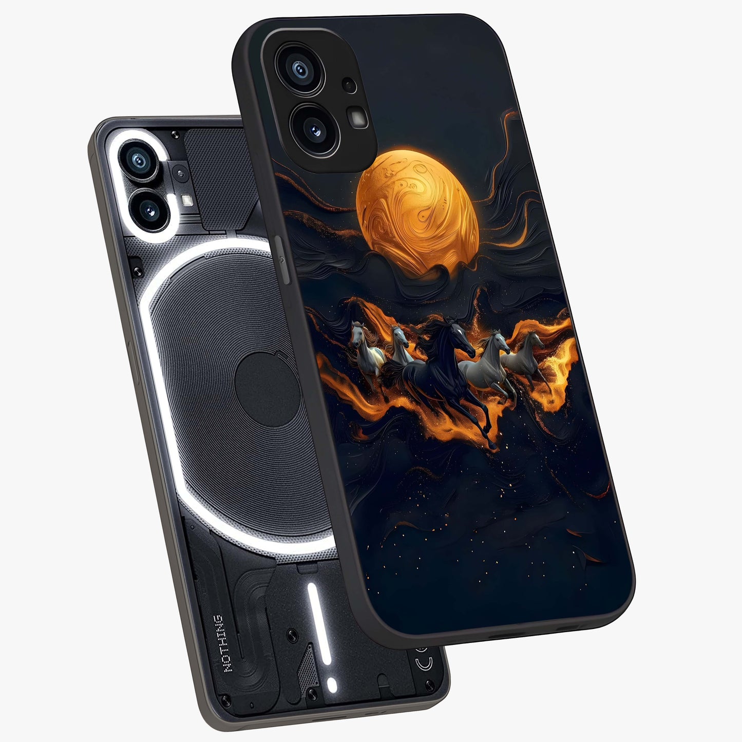 Golden Royal Heritage Glass Case displayed in angled mockup highlighting luxurious heritage design with golden aesthetic style.