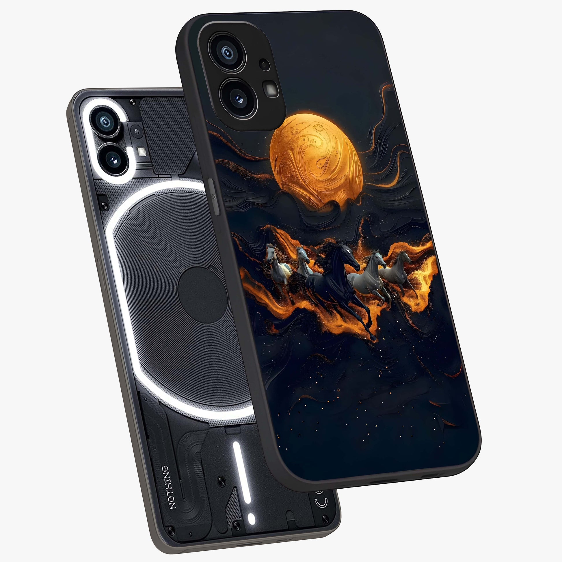 Golden Royal Heritage Glass Case displayed in angled mockup highlighting luxurious heritage design with golden aesthetic style.