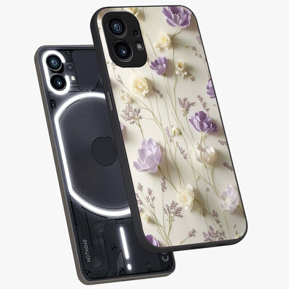 Lilac Breeze Harmony Glass Case displayed in angled mockup highlighting calm lilac breeze design with soothing aesthetic style.