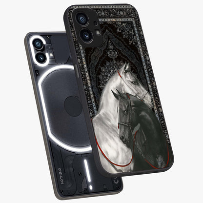 Majestic Ride Legacy Glass Case displayed in angled mockup highlighting sleek vehicle design with bold racing aesthetic.